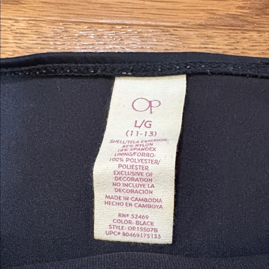 OP | Basic Black Bikini Bottoms Size Large Side Ruching - Image 2