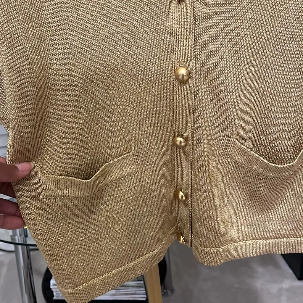 JH Collectibles cardigan Gold Size L - Image 5