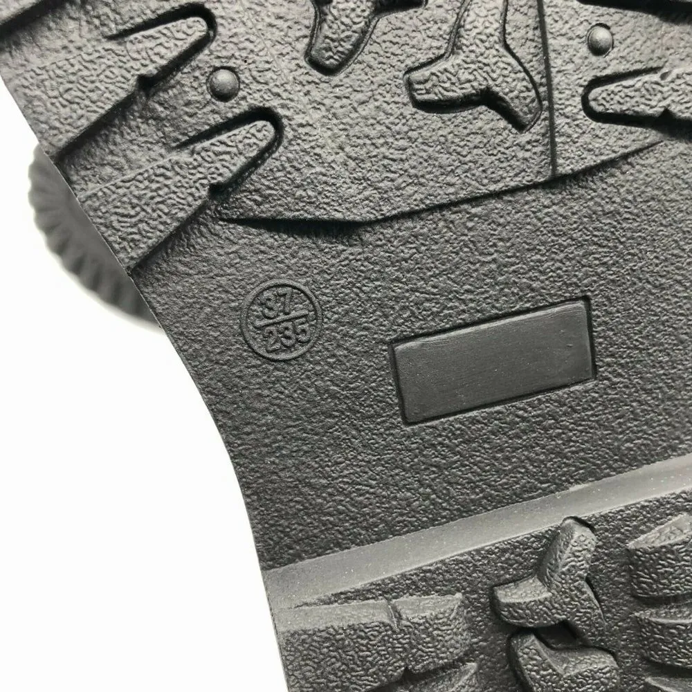 Womens Clog Loafers Dress Shoes Faux Leather Hook & Loop Black Size 37 US 6 - Image 5