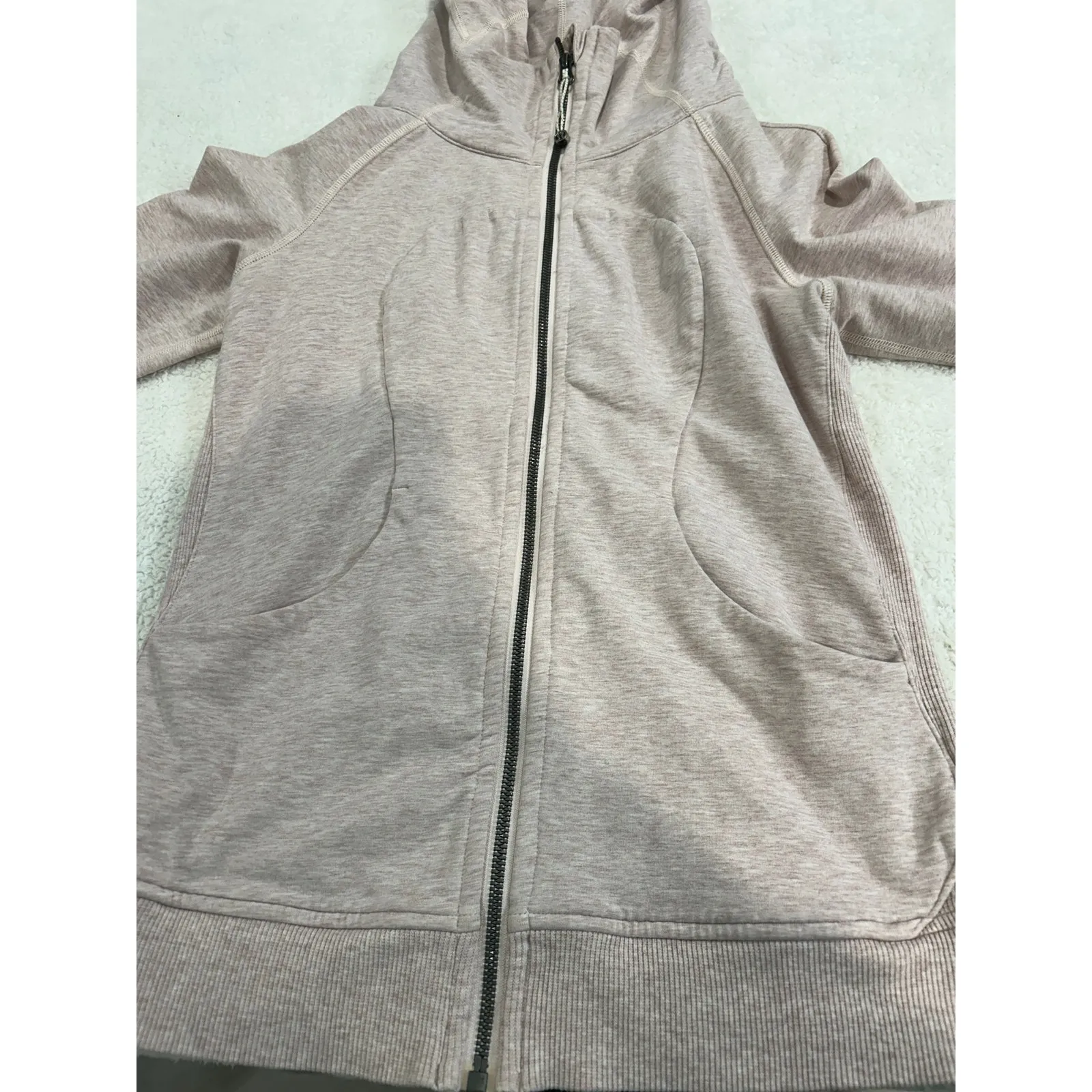 Lululemon Light Pink Scuba Jacket Size 6 - Image 4