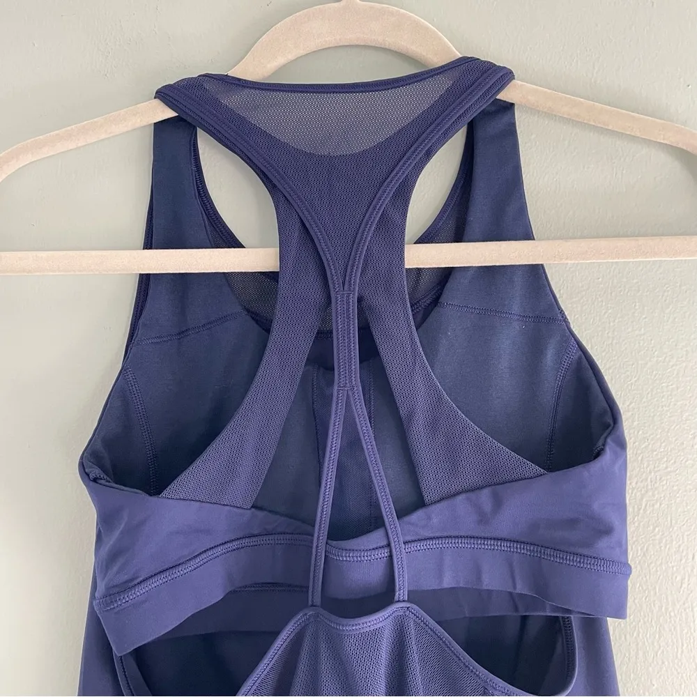 Lululemon Mesh Detail Tank Top Navy 6 - Image 5
