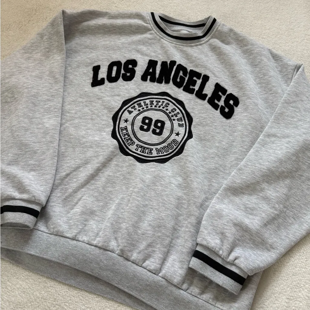 Aeropostale Womens XL Los Angeles Athletic Club Varsity Crew Sweatshirt - Image 2