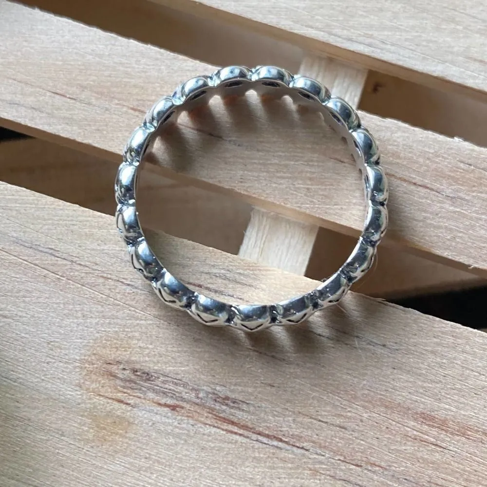 Sterling Silver Multi Skulls Band Ring Sizes 8 Silver - Image 4