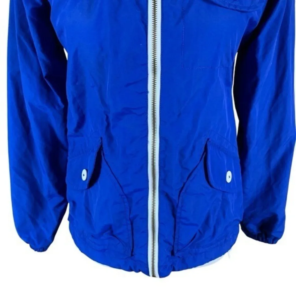 Penfield Blue Hooded Windbreaker Jacket Full Zip Water‎ Resistant Nylon Small - Image 3