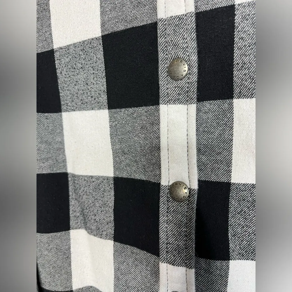 Orvis  Fleece Lined Flannel Jacket. Size Large. - Image 8