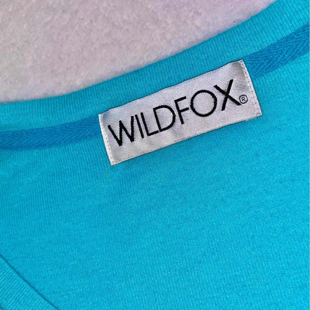 Womens WILDFOX Sandy Toes Vneck Baggy Beach Jumper Crewneck size XS - Image 6