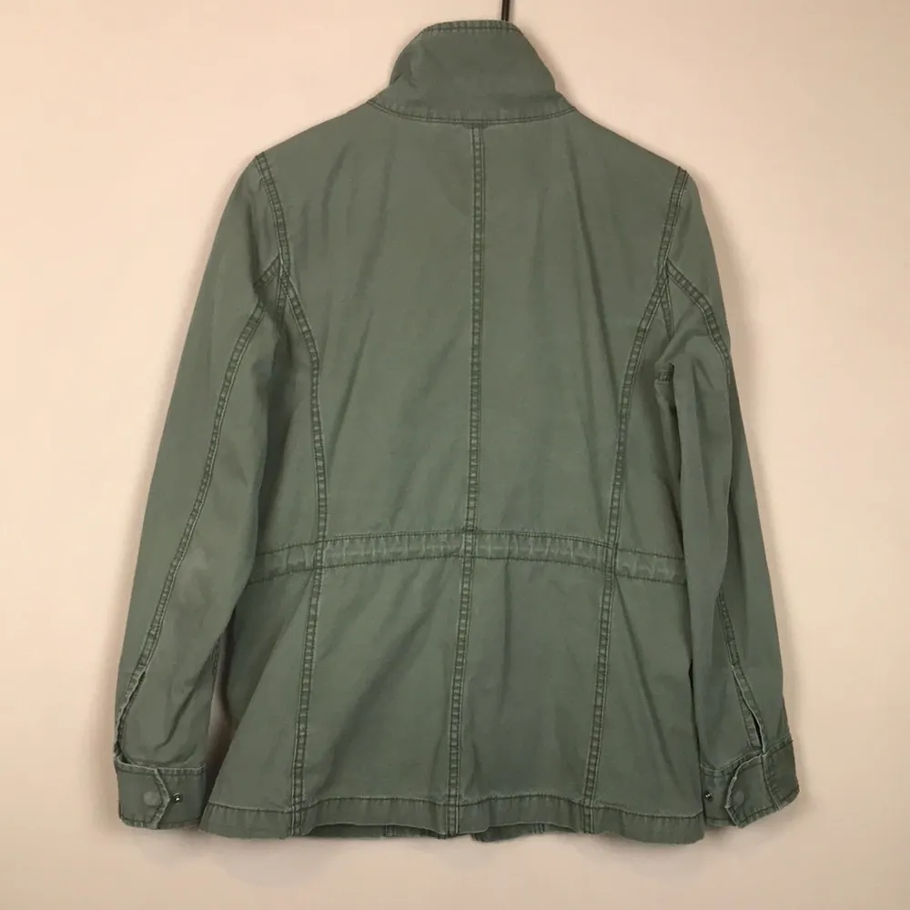 Madewell Women’s Utility Multi-pocket Olive Green Zip-Up Jacket - Image 5