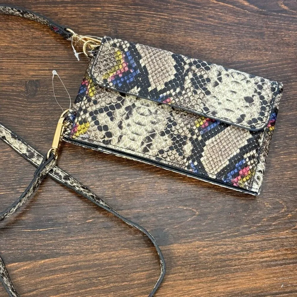 Faux snake skin crossbody NWOT Black - Image 4