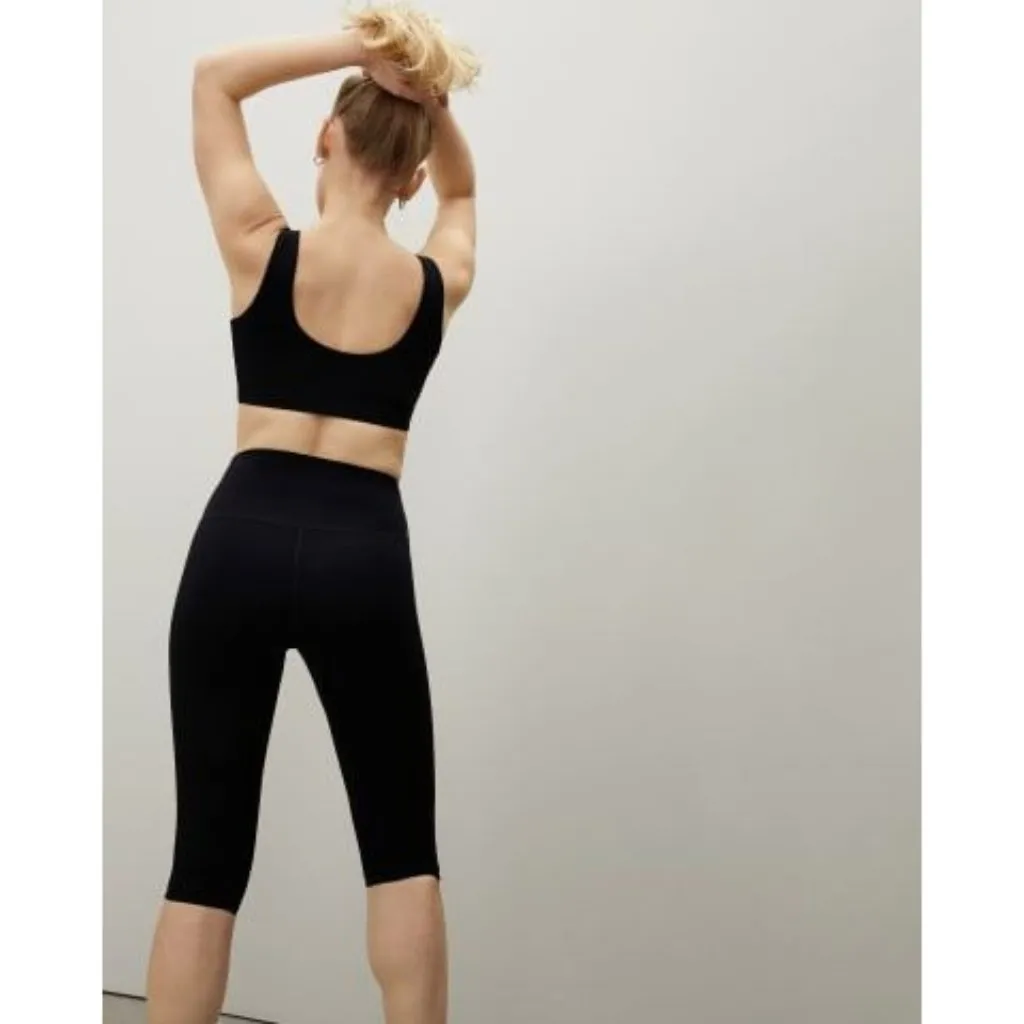 Everlane The Perform Cropped Legging Athletic Stretch Black Size S - Image 5