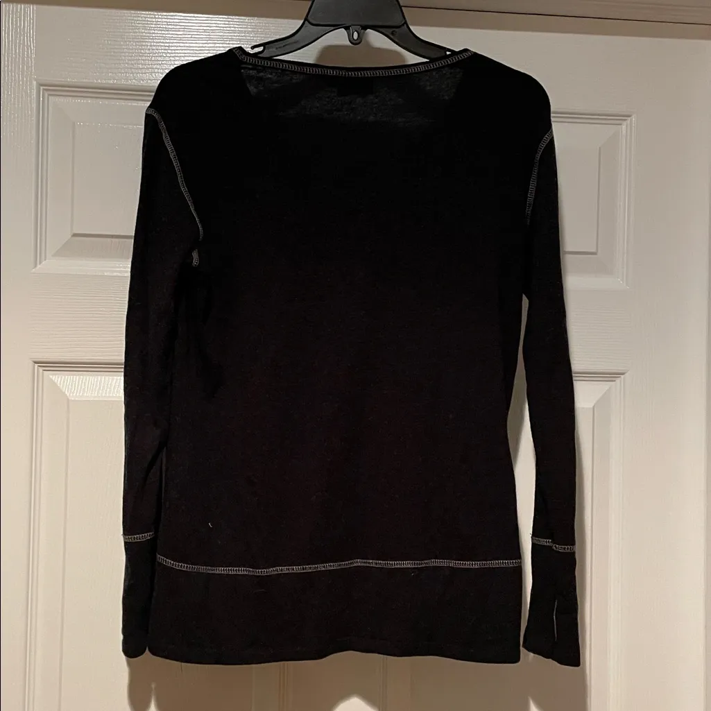 Kuhl Black Long Sleeve Top with Contrast Stitching - Image 4