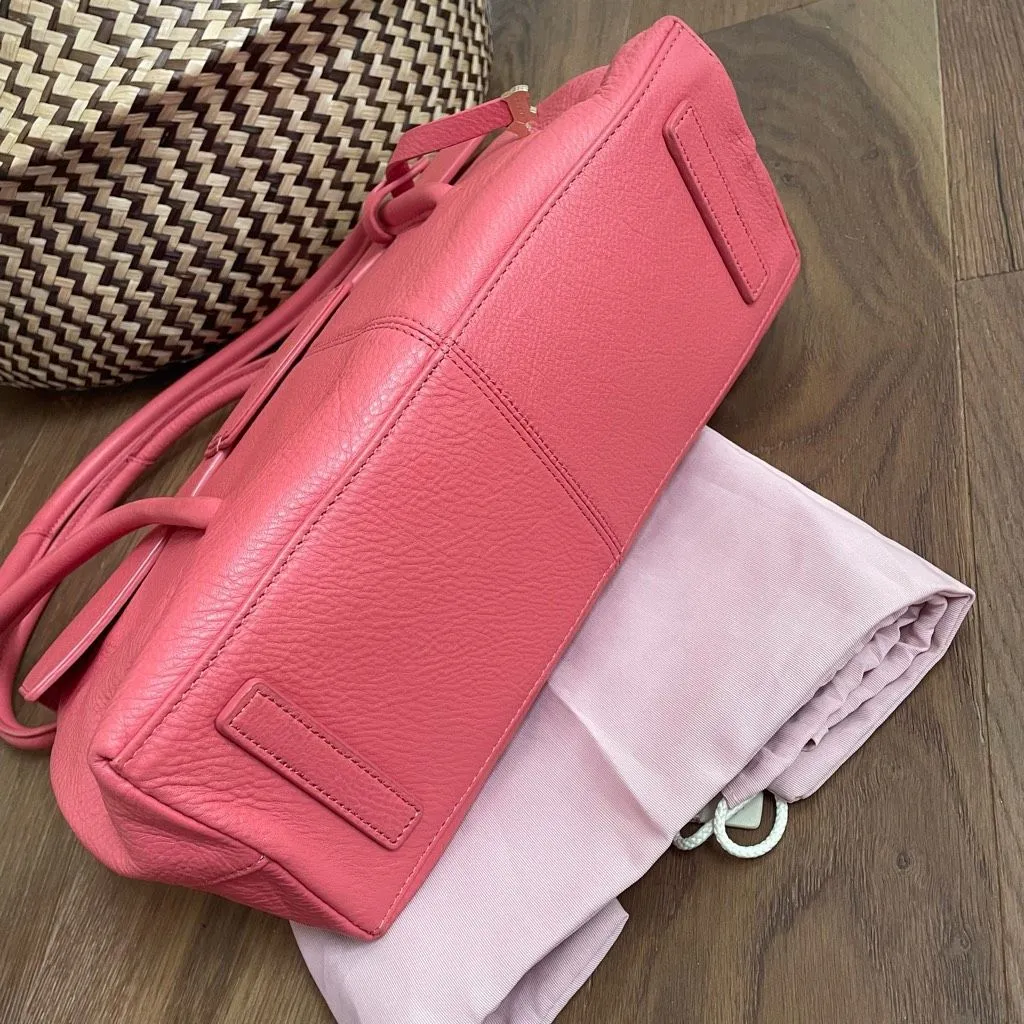 Radley London Pebble Leather Shoulder Bag Burnham Beeches Coral Pink - Image 12