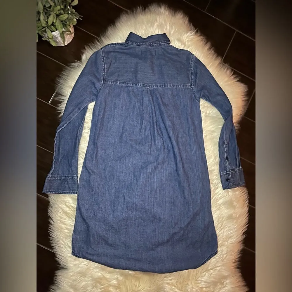 Madewell Chambray shirt dress sz XXS - Image 6