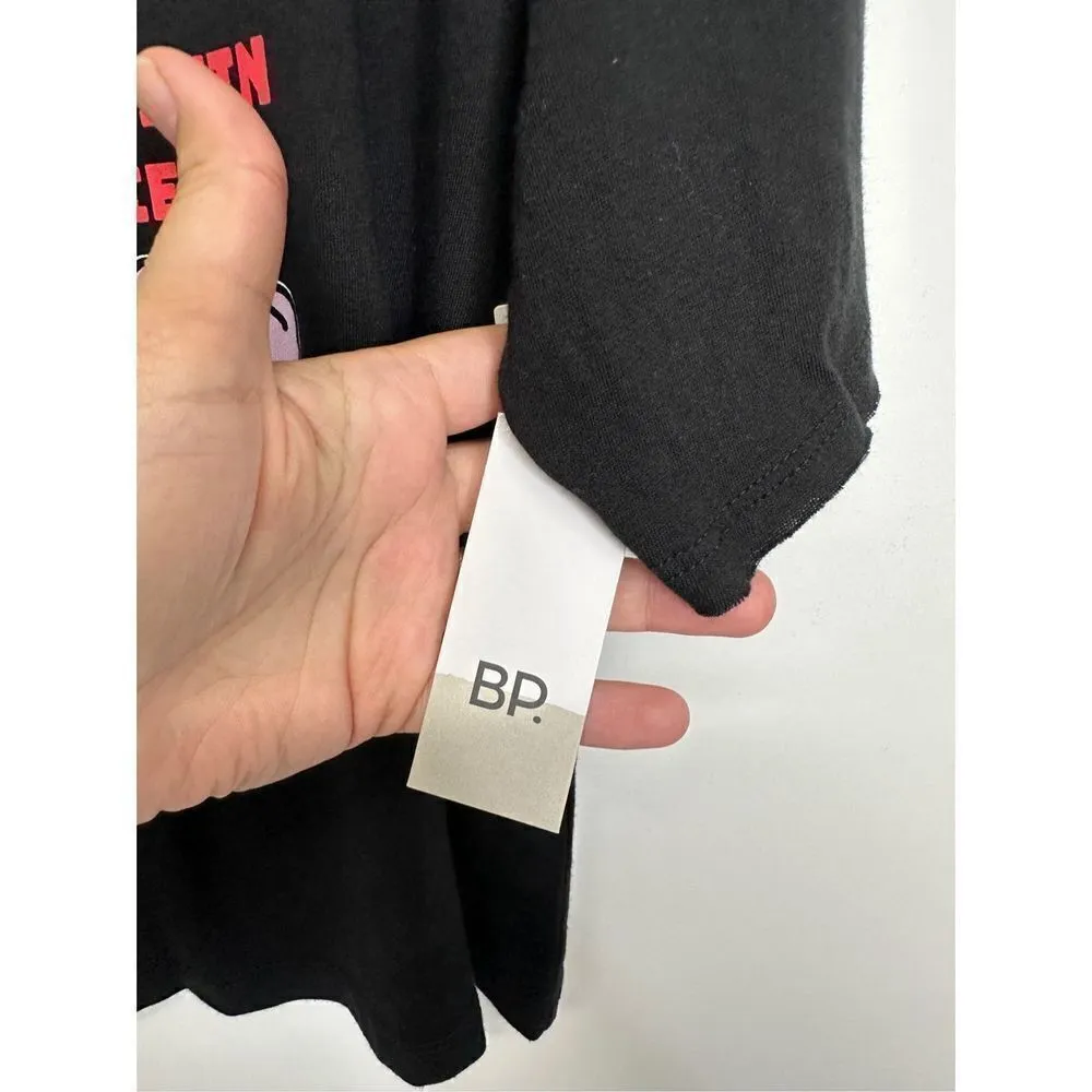 BP Justin Bieber Graphic Shirt Womens Black Short Sleeve Size Medium NWT - Image 7