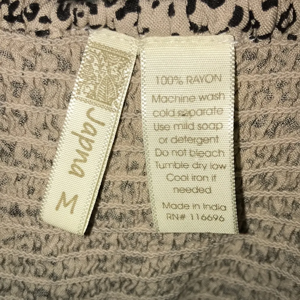 Japna Women’s Leopard Print Button-Up Ruffled Hem Dress - Image 7