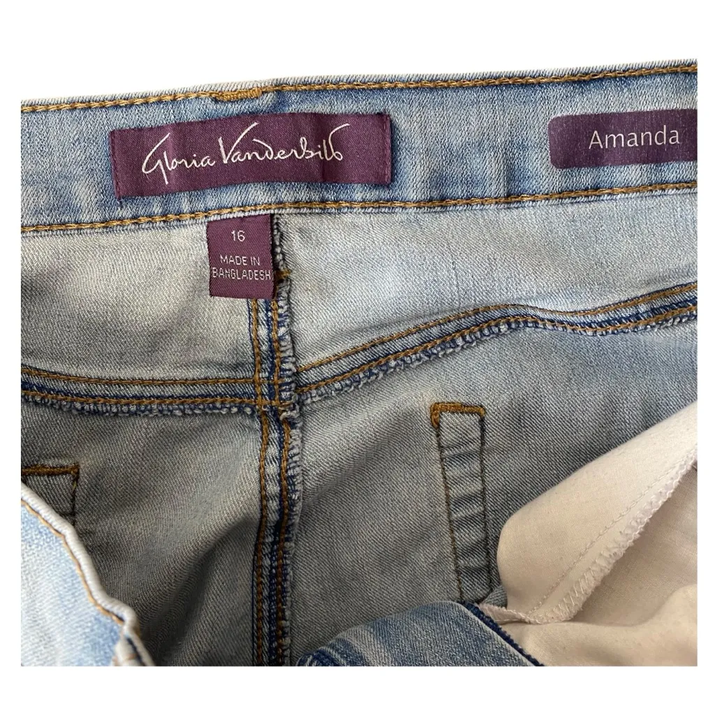 GLORIA VANDERBILT Floral Embroidered Amanda Jeans - Image 5