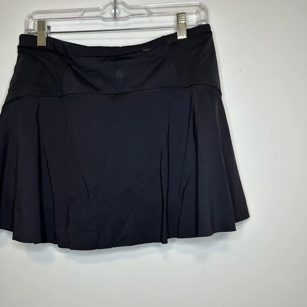 Athleta High Rise Match Point Skirt Skort Black Tennis Sport Size S - Image 2