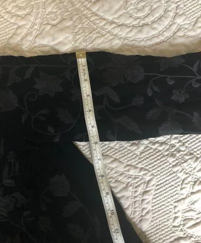 ZARA Black Velvet Embroidered Kimono Jacket - Image 14