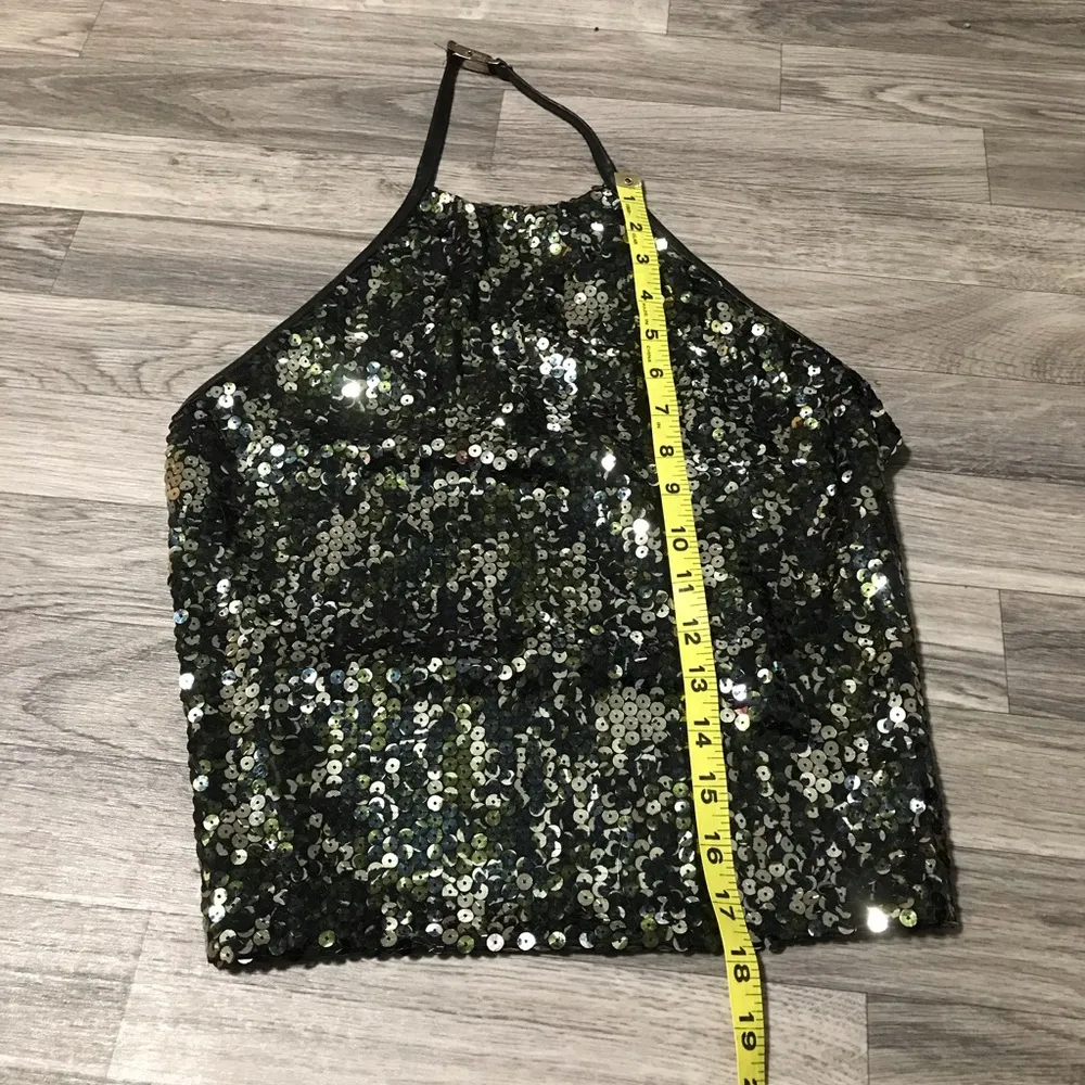 🌿Express Backless Sequins w/Buckle straps; medium - Image 3