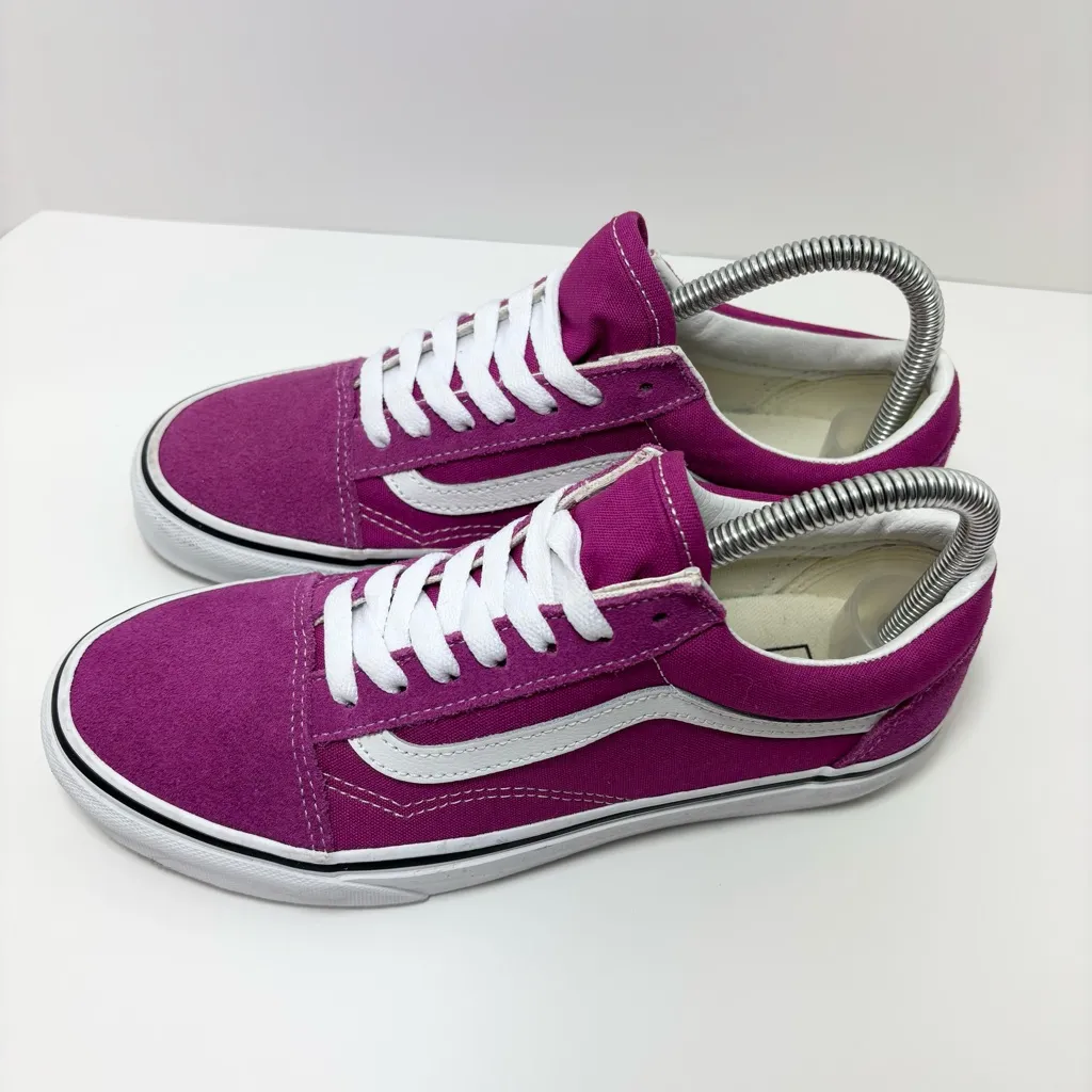 VANS Old‎ Skool Suede Shoes Purple size 7 - Image 5