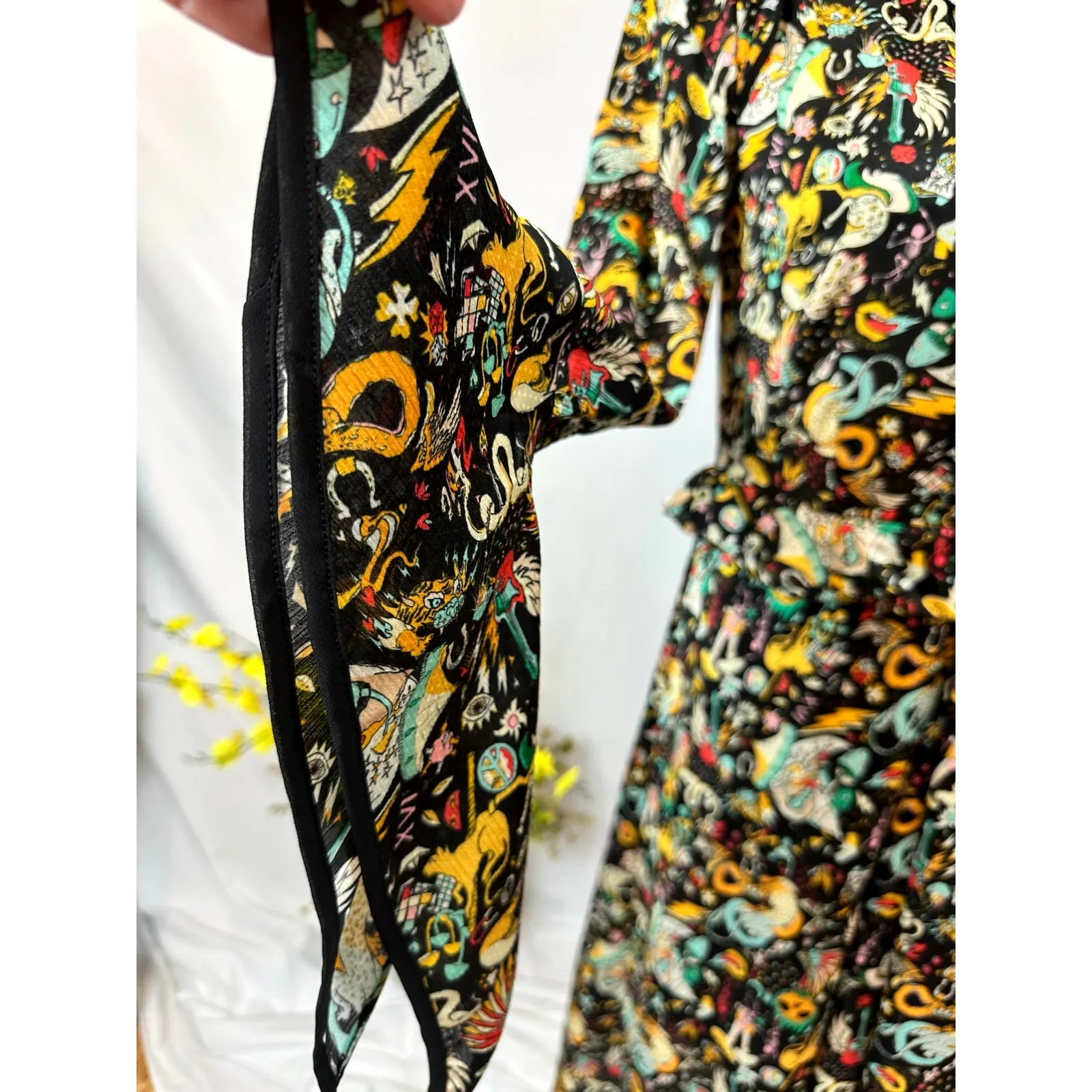 Zadig & Voltaire Rosier Circus Print Dress Midi Multi XS - Image 11