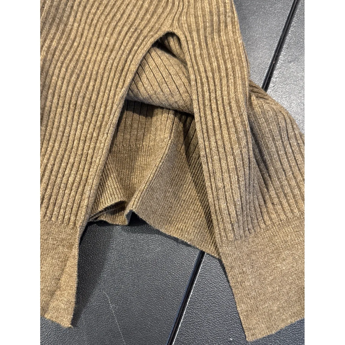 The Drop Womens Size 5X Renata Mocha Ribbed Sweater Dress Career Preppy NEW - Image 4