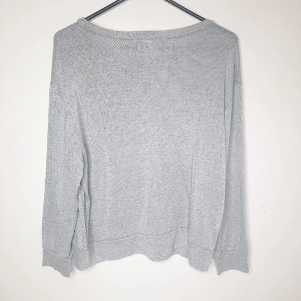LA Skull Pull Over Sweater Gray Size Medium - Image 3