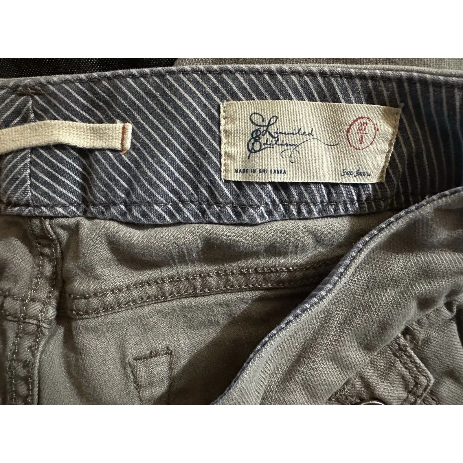 Gap Limited Edition Straight Leg Jeans w/Stretch Brown-Taupe Women Sz 4/27 VTG - Image 4