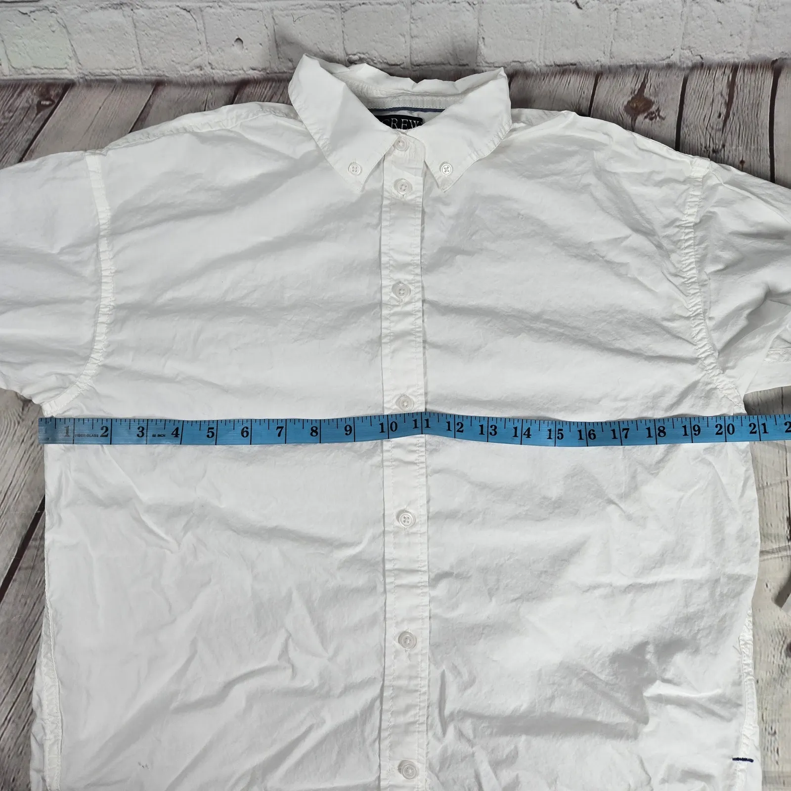 J. Crew Relaxed-fit washed cotton poplin shirt‎ White 4 AX583 - Image 8