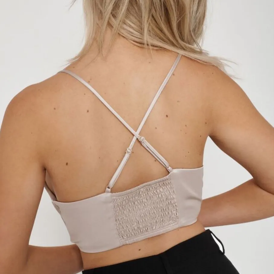 • Garage Steffa Satin Cowl Handkerchief Cami pebble gray medium - Image 2