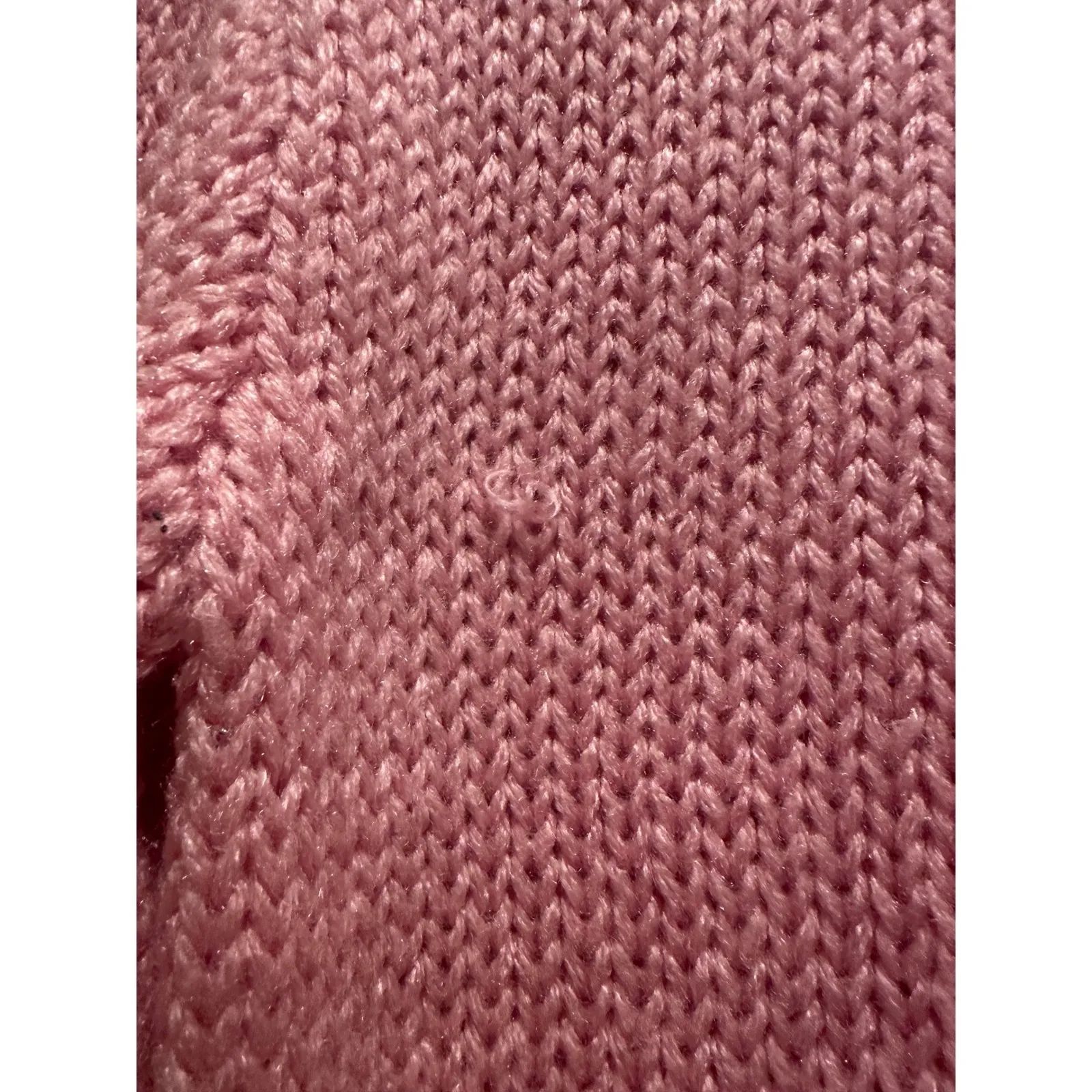 Vintage Mister Noah Pink Pearl Embellished Acrylic Sweater Medium Coquette Girly - Image 5