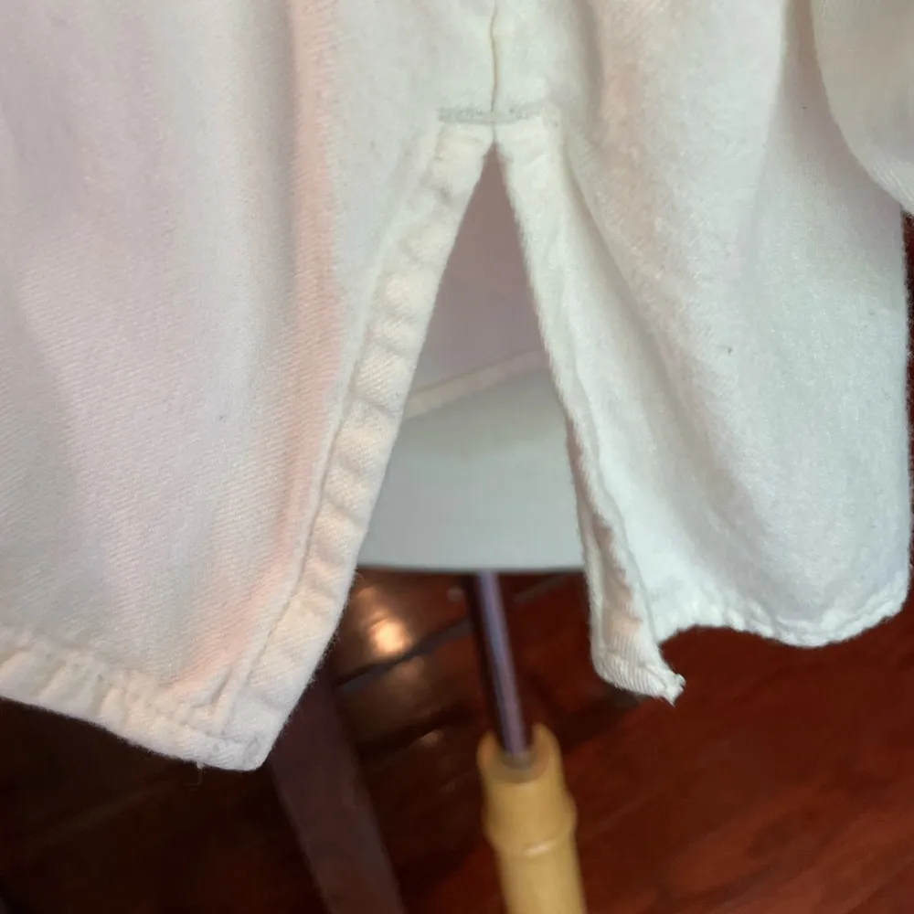 Colorful Boho Festival Floral Embroidered Sleeves White Old Navy Top - Image 10