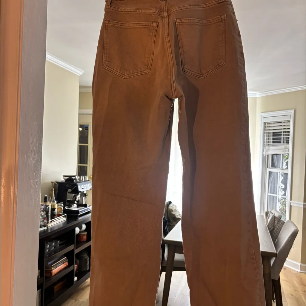 Abercrombie & Fitch Women's Tan Curve Love 90’s Relaxed High Rise - Image 4