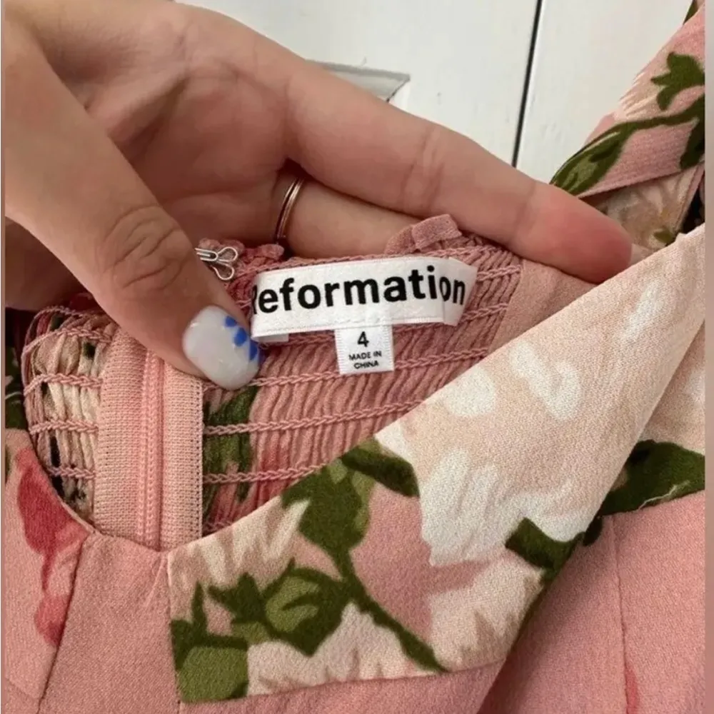 Reformation Nadira Floral Pink Maxi Dress - Image 9