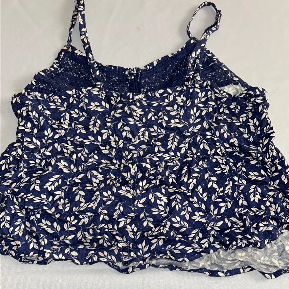 Arizona Jean Company Blue and White Smocked Camisole - Image 3