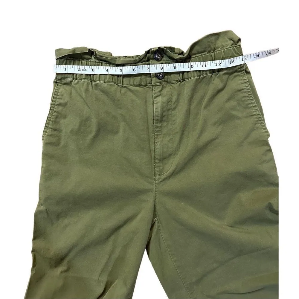 Madewell Double Button Tapered High Rise Pants sz 2 paper bag waist - Image 6