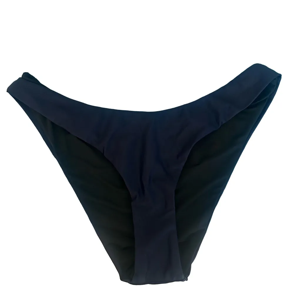 J. Crew Swim Curved-Waist Cheeky Bikini Bottoms Navy L Large New - Image 2