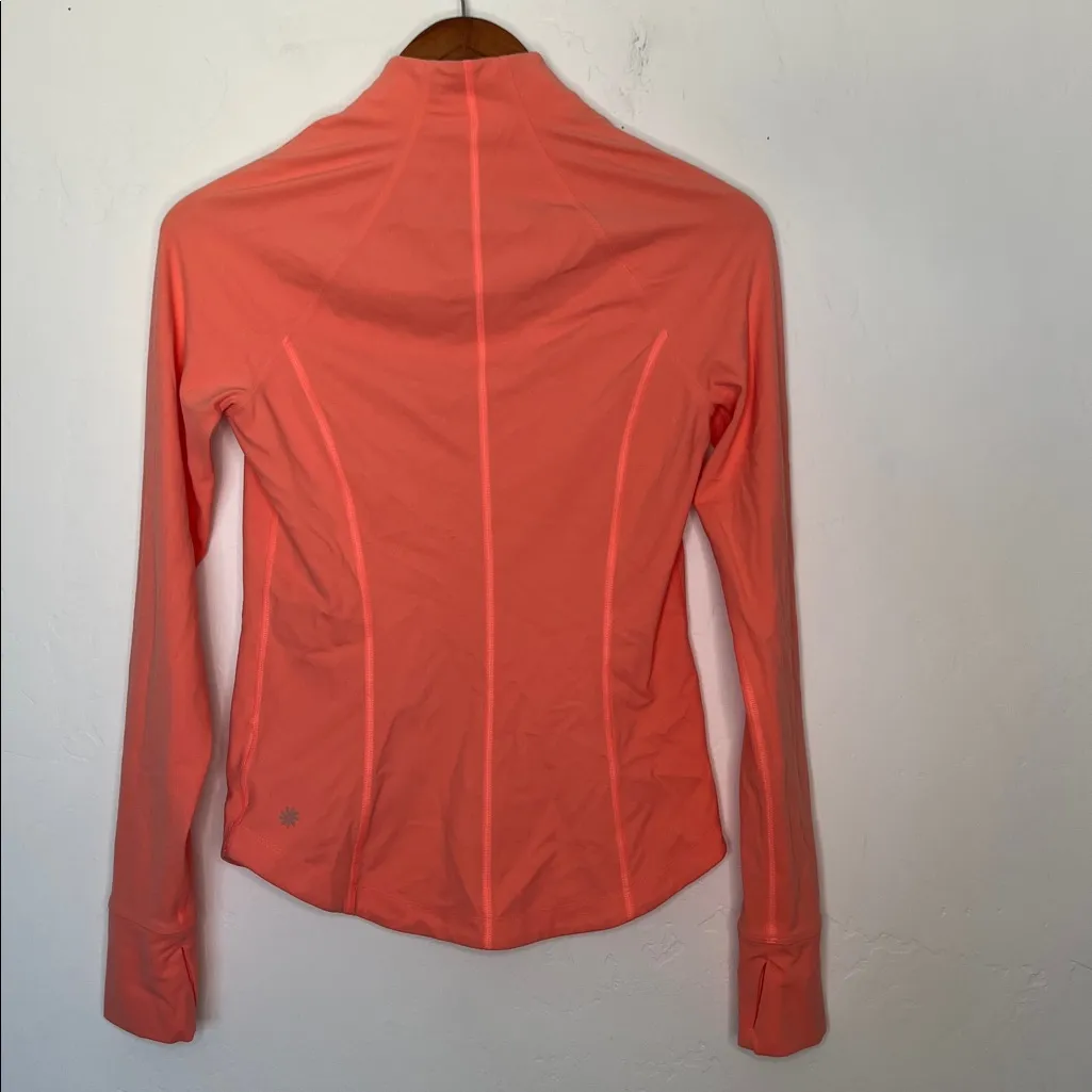 Athleta Salutation Jacket Coral XS Women’s Lightweight Zip Up 657490 Stretch - Image 3