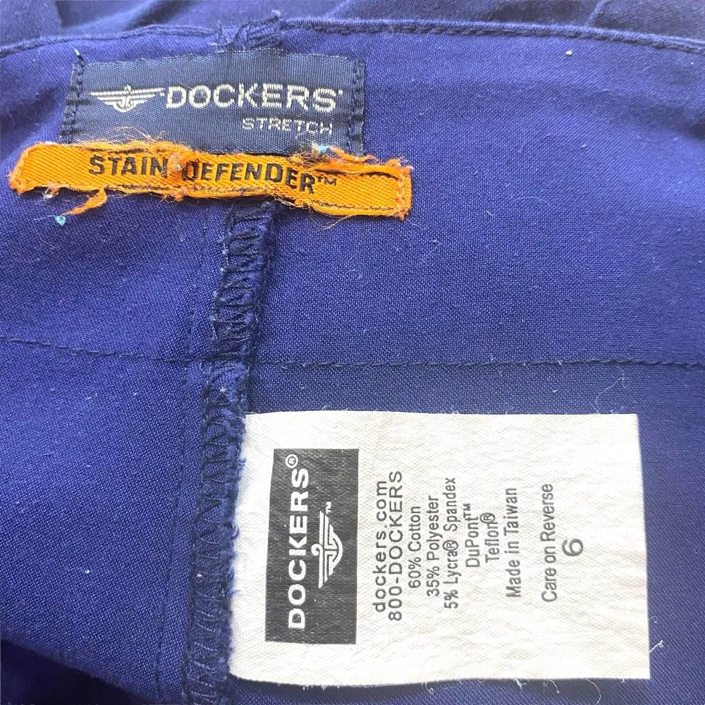 00s DOCKERS Vintage Blue Wrap Around Skort - Image 6