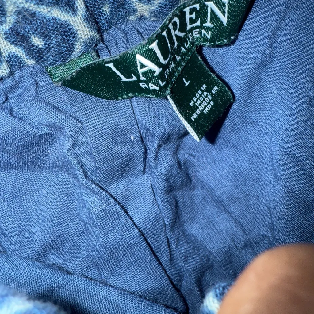 Lauren Ralph Lauren New Blue Womens Size Large L Tiered Peasant Skirt x‎ - Image 4