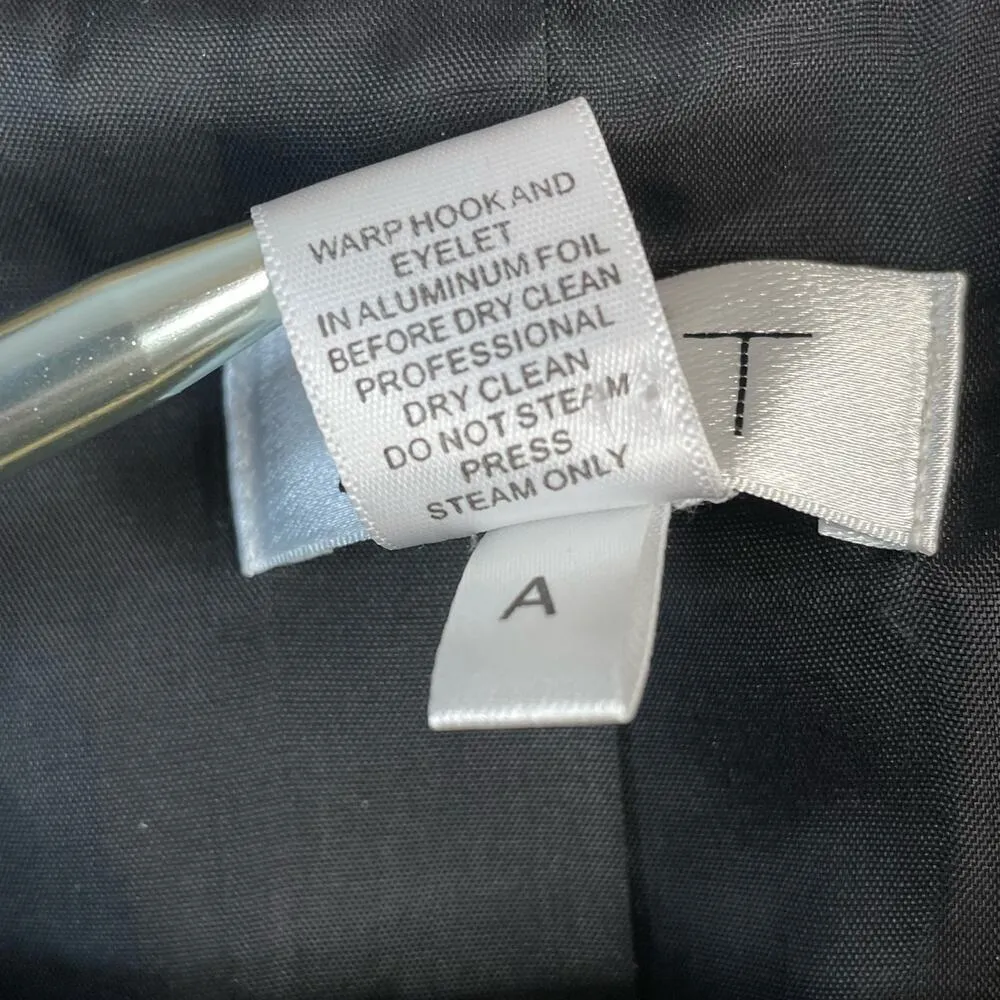 Ann Taylor  Cropped Black velvet Blazer Jacket Gothic Ruffle Ribbon trim 10 - Image 11