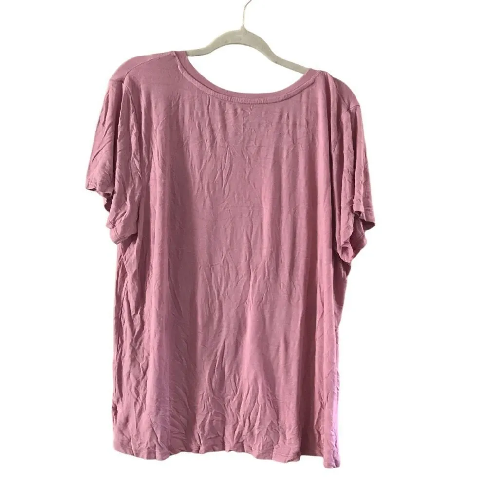 Just Be Size 3X V Neck Short Sleeve Tee - Image 3