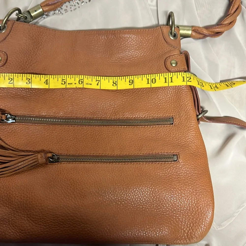 Alfani Leather Shoulder Bag with Braided Handle - Image 12