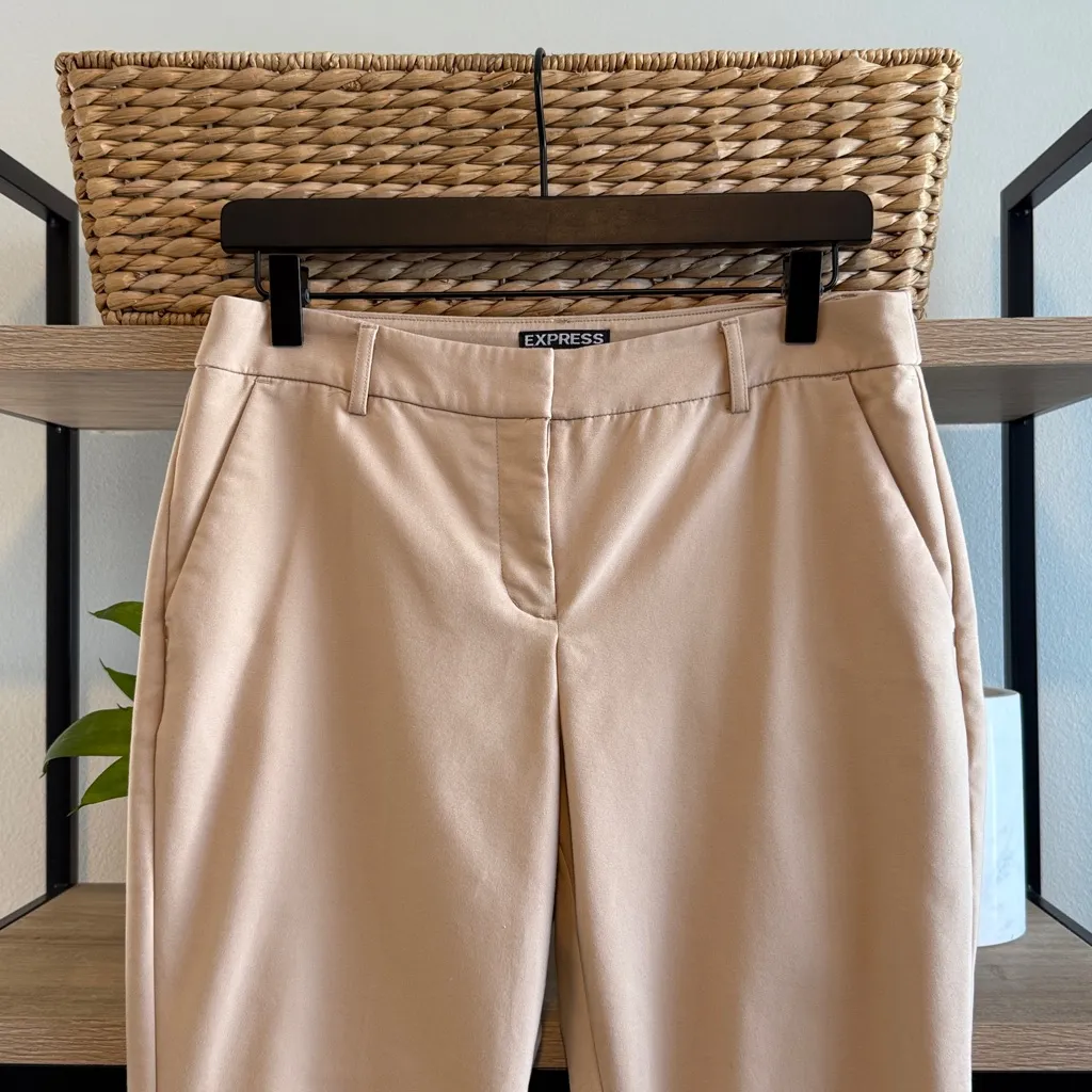 Express Columnist Mid-Rise Skinny Ankle Woven Career Dress Pant Trouser, 8 - Image 2