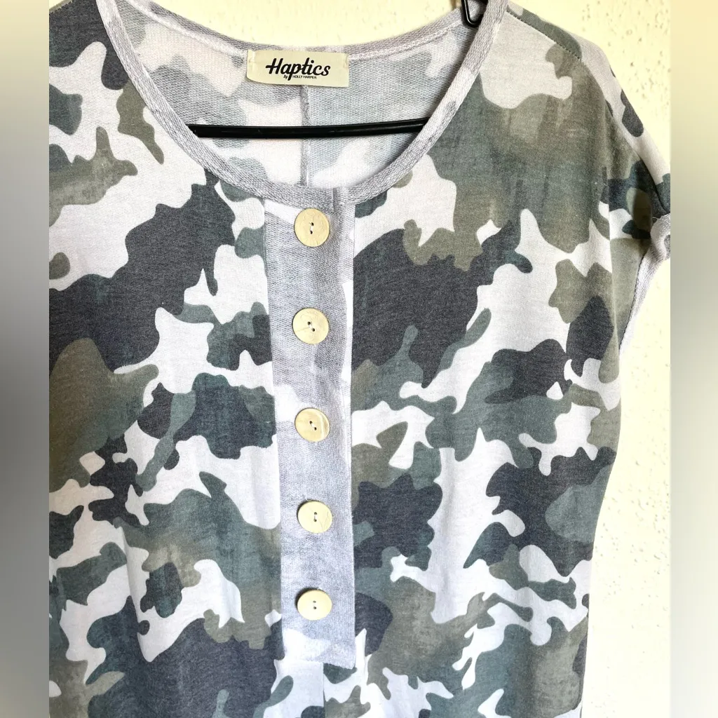 Haptics Camouflage Jumpsuit Green Size L - Image 5