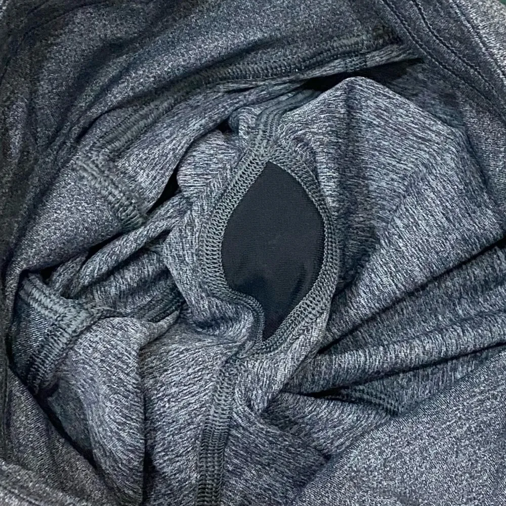 Swift Speed High Rise Crop 21" Heathered Black Leggings Size 2 - Image 14