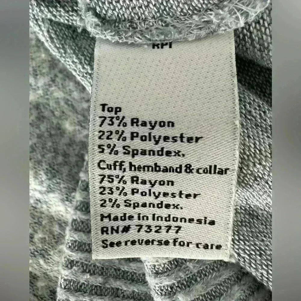 Nine West Heather Blue Cowl Neck Sweater Size L - Image 4