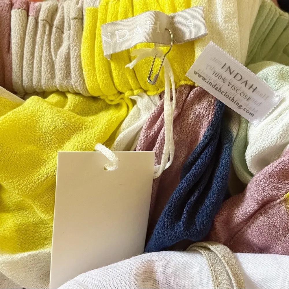 Indah x REVOLVE Paz Tropical Stripe backless halter jumpsuit  side leg cutouts - Image 7