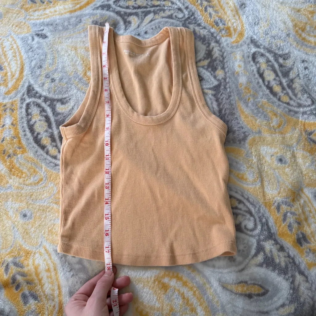 Abercrombie and fitch apricot ribbed tank size small - Image 4