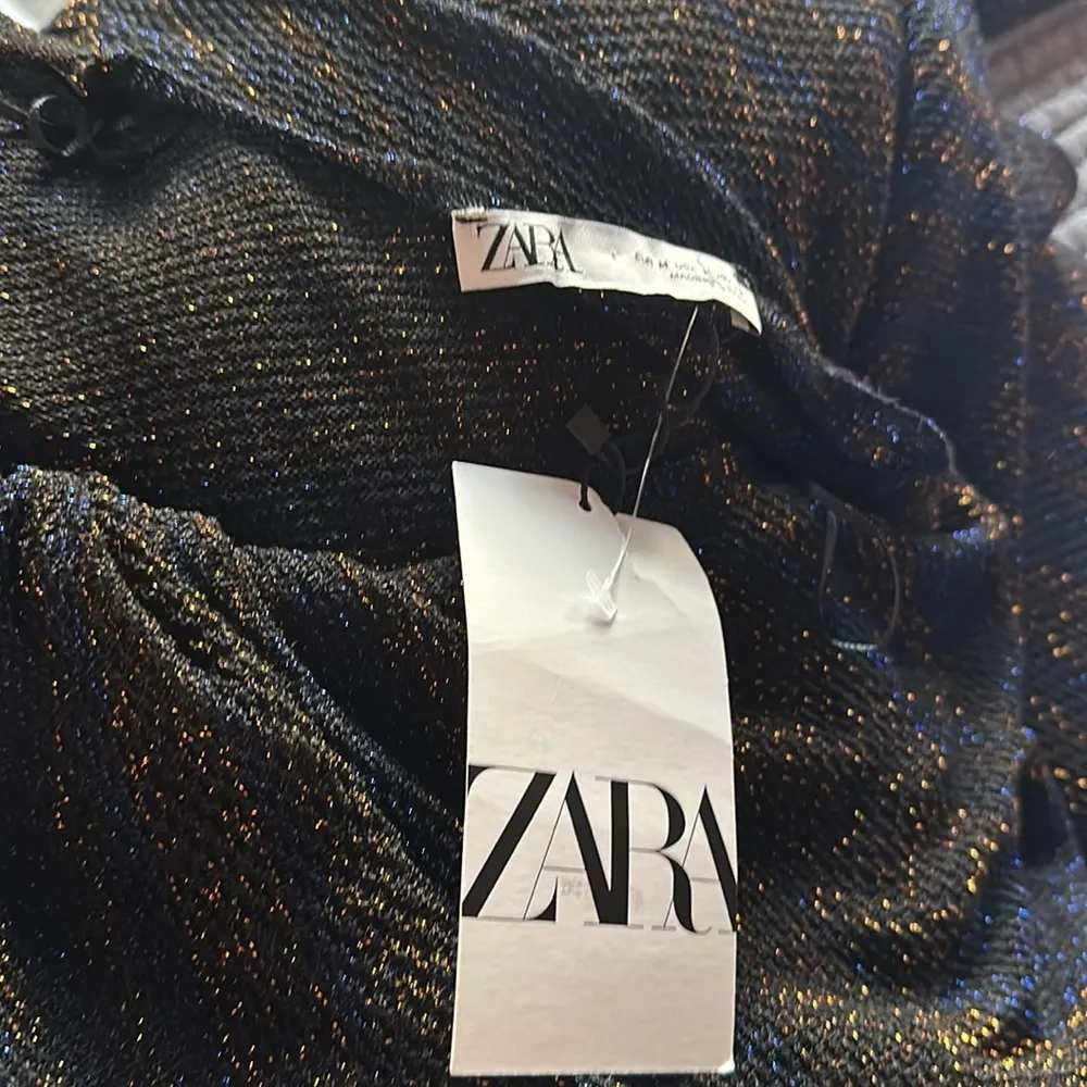 NWT ZARA Metallic Thread Knit Tunic Dress Bloggers Fav - Image 8