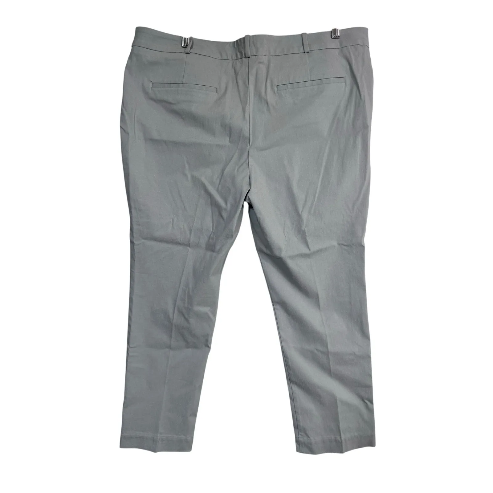 Worthington Gray Stretch Slim Leg‎ Trousers Slim Fit Women's Size 18 80s Style - Image 4